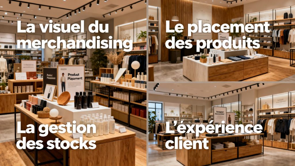 Les quatre fonctions du merchandising pour optimiser le point de vente avec texte