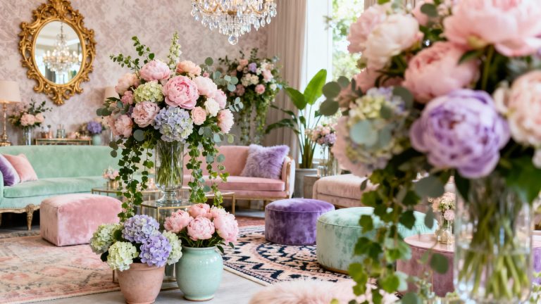 Tendances décoration événementielle 2026 : maximalisme, pastels et végétal
