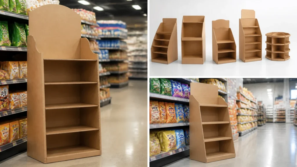Présentoirs PLV en carton : définition, formats et avantages en magasin