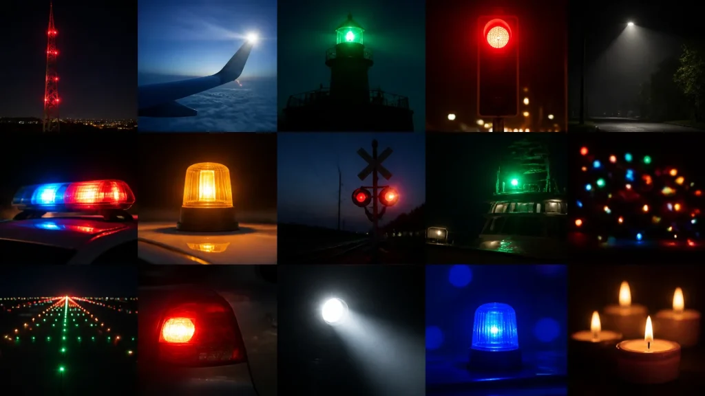 Les différents types de signalisation lumineuse et leurs utilisations sans aucun texte
